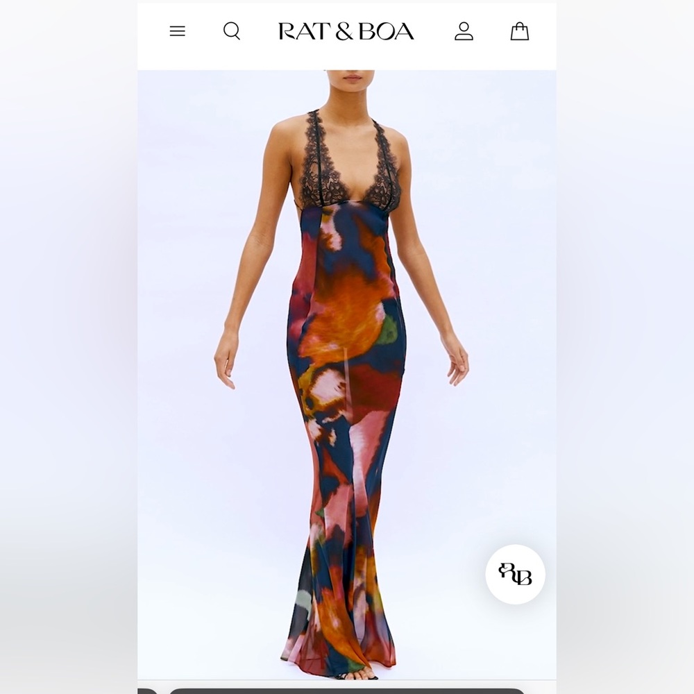 Rat and Boa Paola floral slip dress